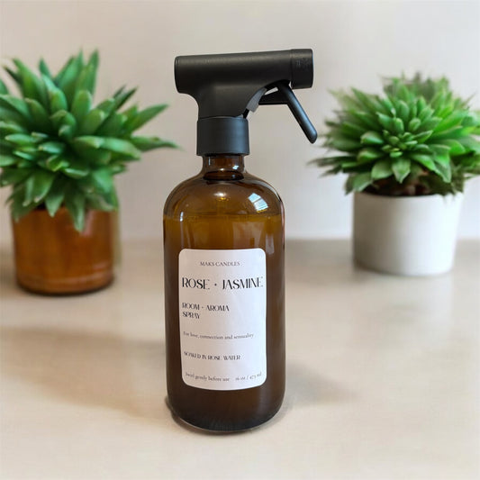 Rose + Jasmine Botanical Aroma Mist 16 oz.